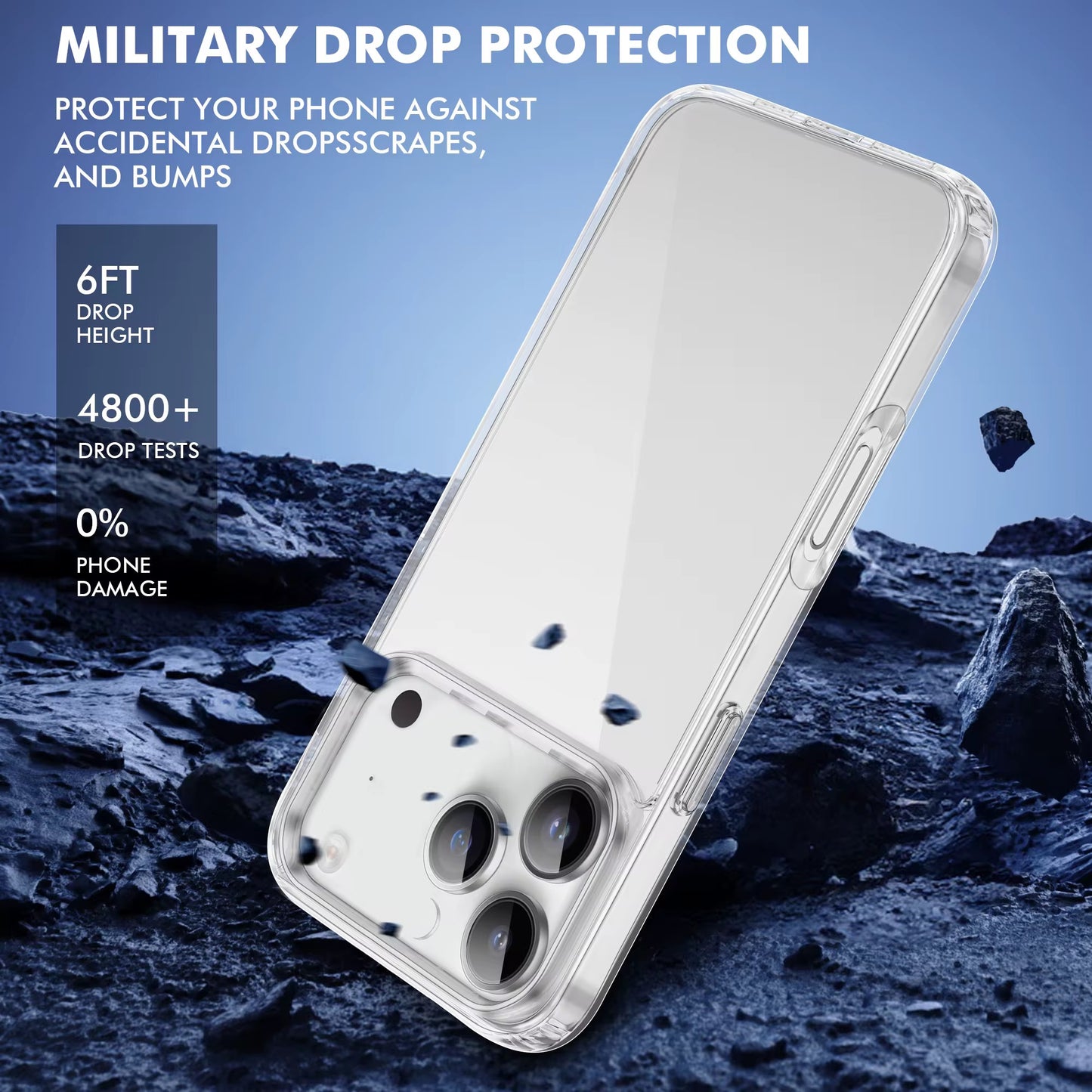 Zayco 5 in 1 Premium Crystal Clear 6.3-Inch iPhone 17 Pro Case, 2 screen protectors, 2 camera lens protectors, Strong MagSafe compatible, 2.5mm thickness, TPU bumber, Acrylic material, Anti-Scratch, Anti-fingerprint.