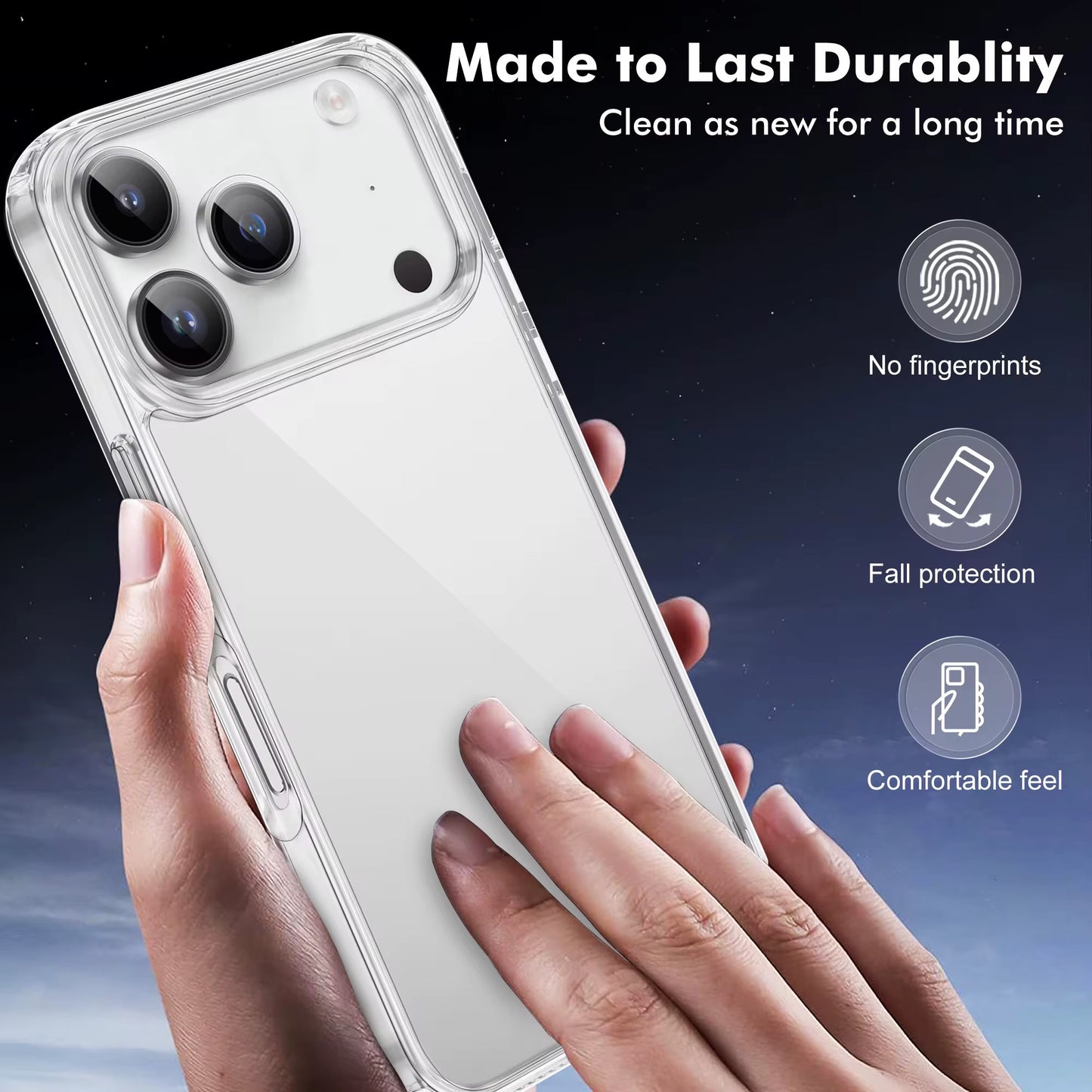 Zayco 5 in 1 Premium Crystal Clear 6.3-Inch iPhone 17 Pro Case, 2 screen protectors, 2 camera lens protectors, Strong MagSafe compatible, 2.5mm thickness, TPU bumber, Acrylic material, Anti-Scratch, Anti-fingerprint.